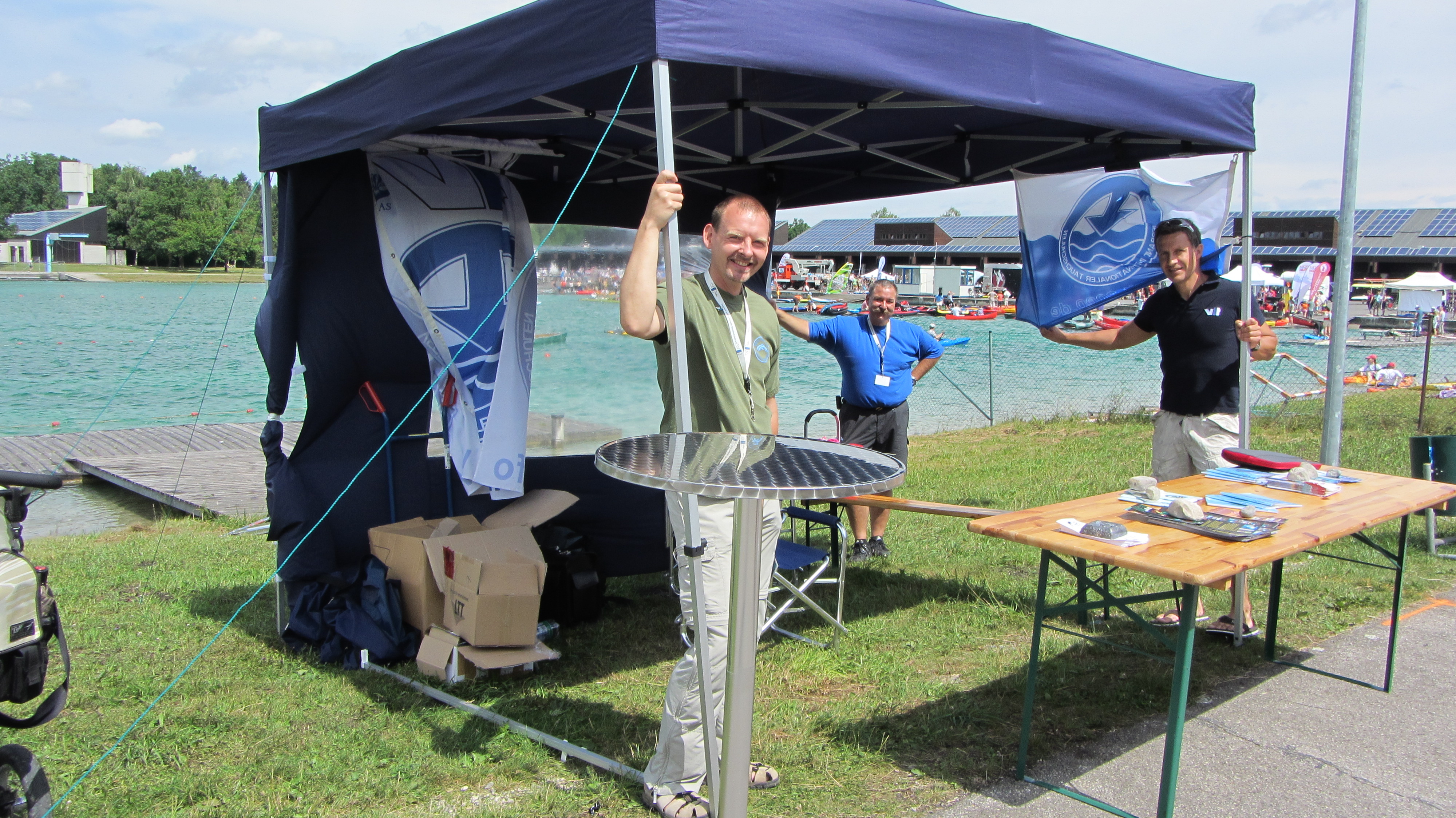 Andreas, Ecki und Thomas retten den Stand